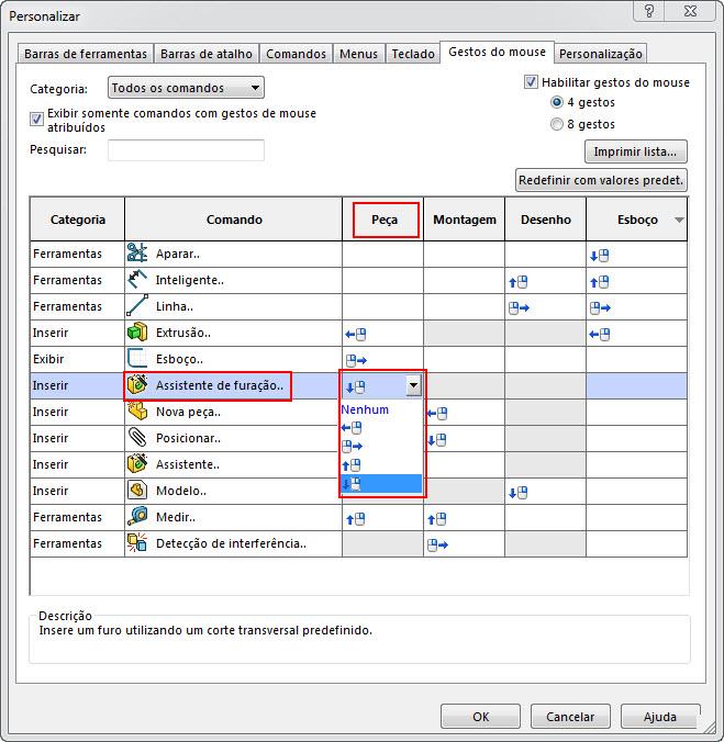 Como reduzir o tempo de projeto com os gestos de mouse no SOLIDWORKS 2017